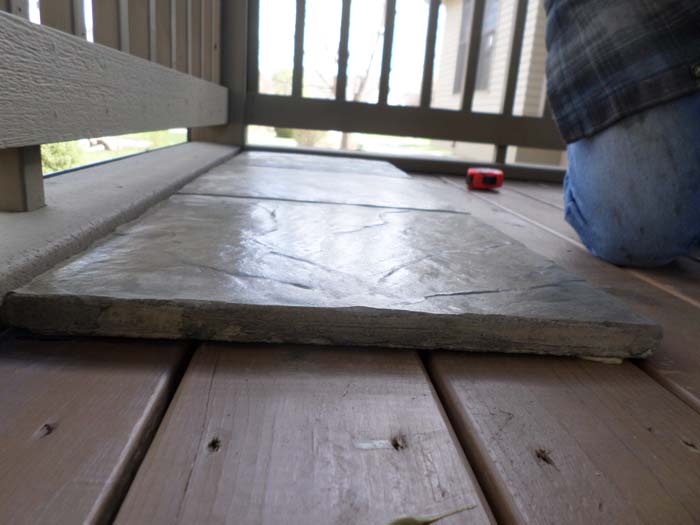 Over Existing Decking Installation DekTekTile Precast Concrete