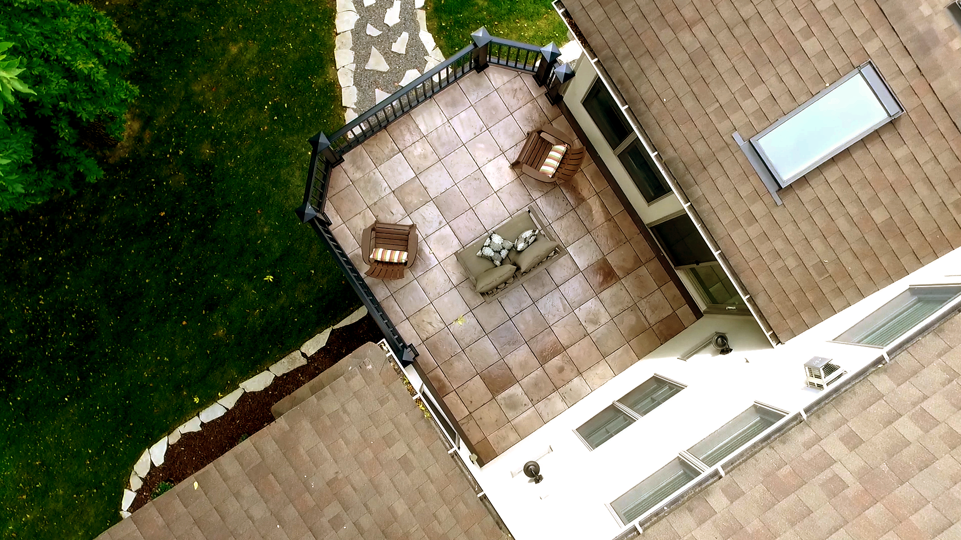 DekTek Tile's Luxury Concrete Decking Drone Shot