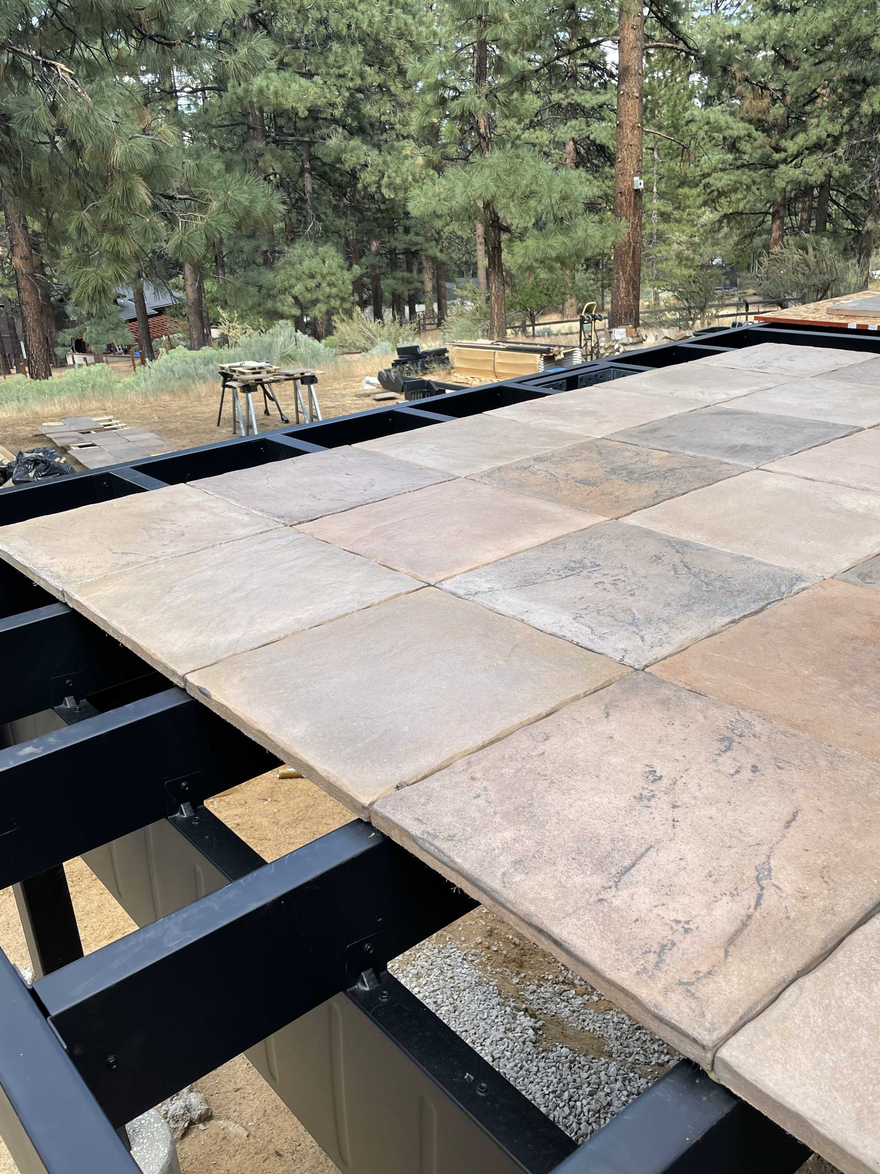 Fortress Evolution Steel Framing with DekTek's Concrete Deck Tiles