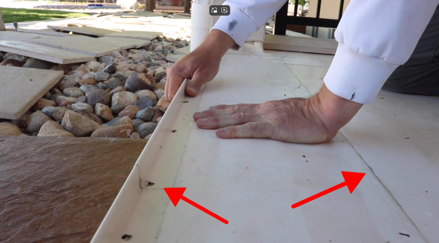 Welded Metal Drip Edge Option for Roof Deck Remodel