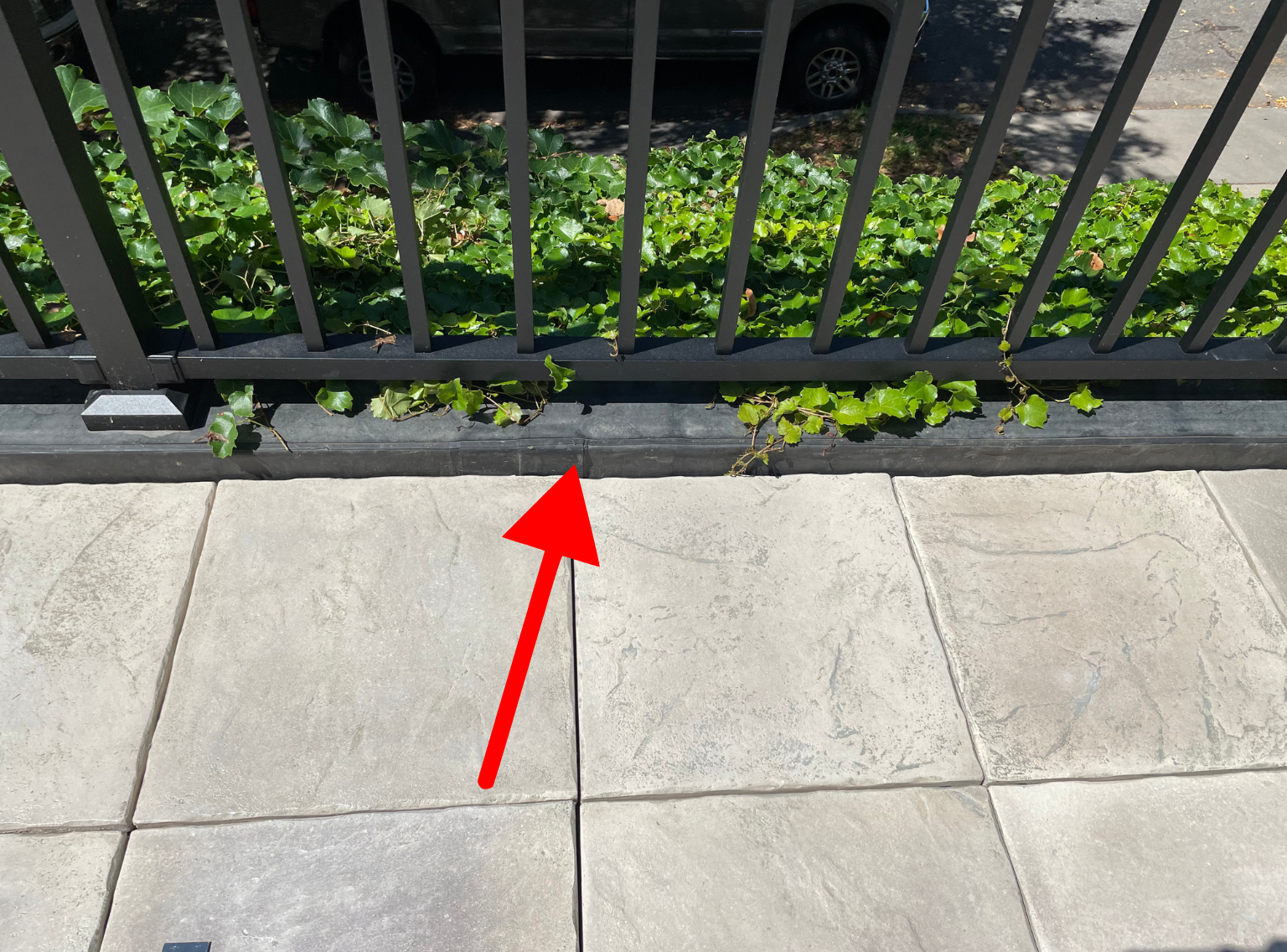 Roof deck parapet wall locking in DekTek's concrete decking tile
