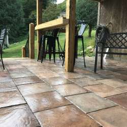 dektektile mocha concrete luxury decking 