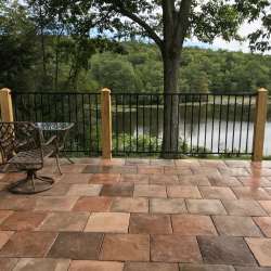 dektektile mocha concrete luxury decking 