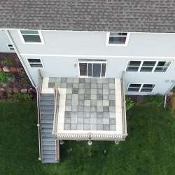 DekTek Tile's luxury concrete deck tiles in limestone