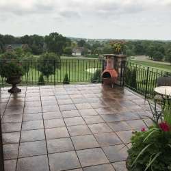 Cocoa Mélange concrete deck tile