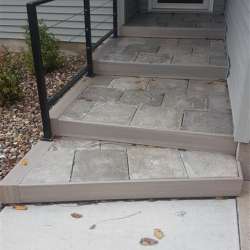 DekTek Tile Stairs with Composite Fascia Board