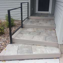 DekTek Tile Stairs with Composite Fascia Board