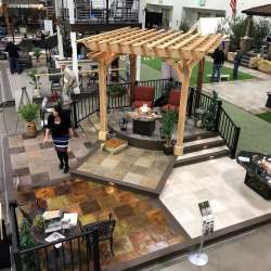 DekTek Tile's luxury concrete deck tiles in limestone