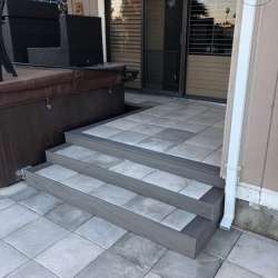 DekTek Tile Stairs with Composite Fascia Board