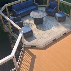 Pearl Gray DekTek Tile Concrete Deck Tiles in Georgia