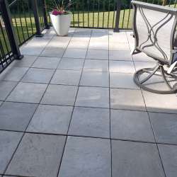 Pearl Gray DekTek Tile Concrete Deck Tiles 