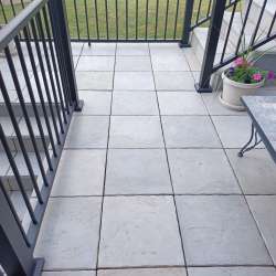 Pearl Gray DekTek Tile Concrete Deck Tiles 