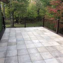 DekTek Tile's luxury concrete deck tiles in limestone