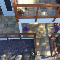 dektek tile pecan medley luxury concrete decking