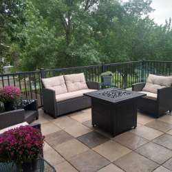 DekTek Tile's luxury mocha concrete deck tiles