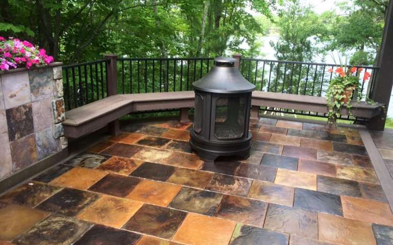 Tuscan Medley Concrete Deck Tile Samples